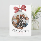 オーナメント(Bow Photo Christmas) シーズンカード (スタンド正面)