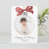 オーナメント(Bow Photo Christmas) シーズンカード (スタンド正面)