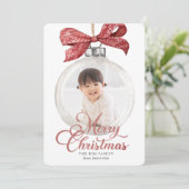 オーナメント(Bow Photo Christmas) シーズンカード (スタンド正面)