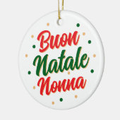 オーナメント Buon Natale Nonna(ブオン ナターレ ノンナ) (左)