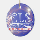 オーナメント- CLS – クリスマス – カスタマイズ可能 セラミックオーナメント (左)