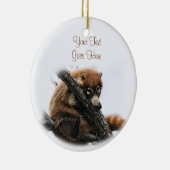 オーナメント: Coatimundi #5 （円） セラミックオーナメント (右)