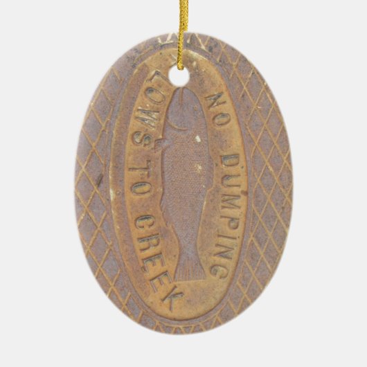 オーナメント- Flows to Creek セラミックオーナメント (正面)