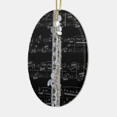 オーナメント- Flute 2 – 色を選択 セラミックオーナメント (左)