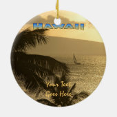 オーナメント: Lahaina Sunset #1 (Circle) セラミックオーナメント (裏面)