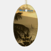 オーナメント: Lahaina Sunset #1 (Oval) セラミックオーナメント (右)