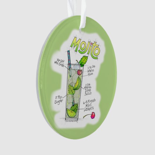オーナメント- MOJITOのレシピのカクテルの芸術 オーナメント (正面)