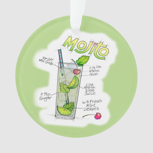 オーナメント- MOJITOのレシピのカクテルの芸術 オーナメント (正面)