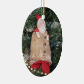 オーナメント- (ovl) -アンティークサンタインツリー セラミックオーナメント (右)