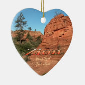 オーナメント: Red Rock In Zion (ハート) セラミックオーナメント (右)