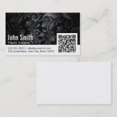 オーナメントQRコード形成外科医の名刺 名刺 (正面/裏面)