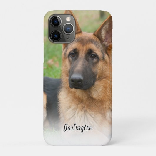 オーナーのペット写真入りカスタム絵画 名前 Case-Mate iPhoneケース (裏)