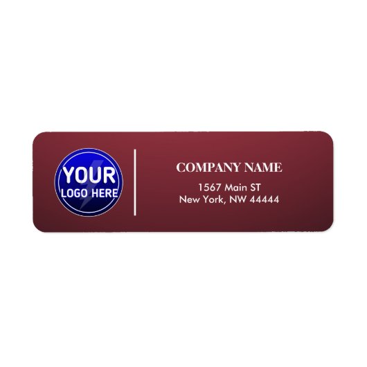 オーナーのロゴ/編カスタム集テンプレートの作成 ラベル (正面)