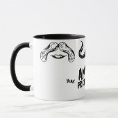 「オーナーの名前かわいらし女うん、うん！」 マグカップ (左)