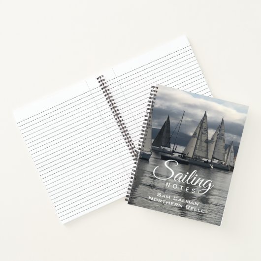 オーナーの名前が付いたセーリングノートブック ノートブック (内部)