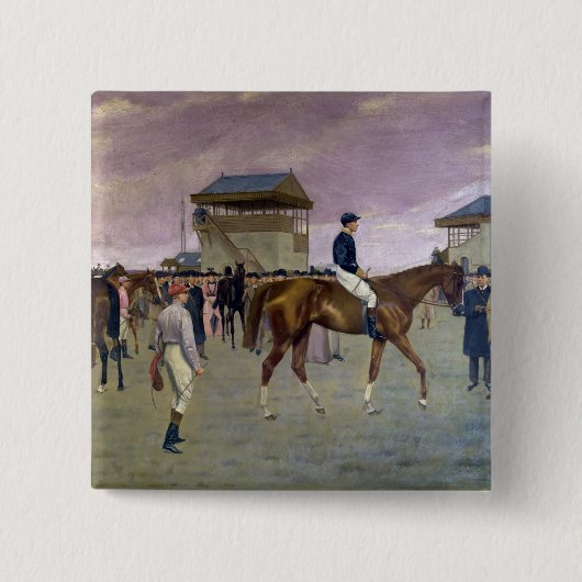 オーナーの囲い、ニューマーケット 缶バッジ (正面)