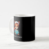 オーナーズネーム入り看護師キツネコーヒーマグ コーヒーマグカップ (正面左)