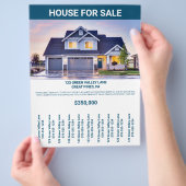 オーナーチラシの切り取りストリップ販売ホームハウス チラシ (手)