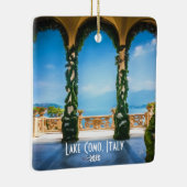 オーナーフォトレイクコモイタリアヨーロッパトラベル セラミックオーナメント (右)