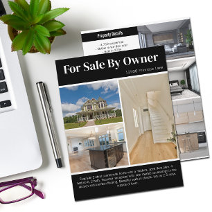 オーナーホーム別販売用リスト2面ブラック チラシ