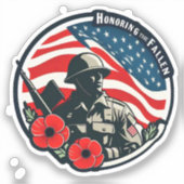 オーナーリング落ちたオンメモリアルデービニール シール (正面)