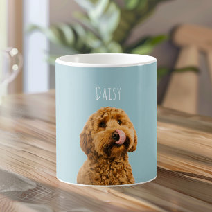 オーナー様の愛犬の名前入り   オーダーメイド ペット 写真入り  コーヒーマグカップ