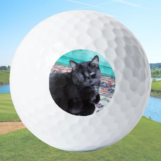 オーナー様の猫をデザインしたギフトペット ゴルフボール