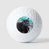 オーナー様の猫をデザインしたギフトペット ゴルフボール (正面)