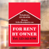 オーナー直接貸し出し用不動産カスタマイズ窓用フィルム ウィンドウサイン (シート2)