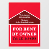 オーナー直接貸し出し用不動産カスタマイズ窓用フィルム ウィンドウサイン (シート)