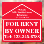 オーナー直接貸し出し - パーソナライズされた不動産 ウィンドウサイン (シート2)