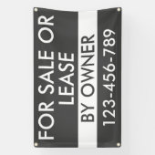 オーナー自身による売却または賃貸の最小バナー 横断幕 (縦)