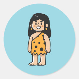 オーナ原始人女性 ラウンドシール