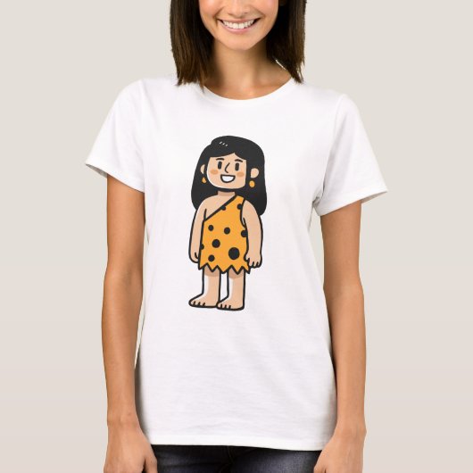 オーナ原始人女性 Tシャツ (正面)