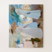 オーニングの下でホアキン・ソローラ ジグソーパズル (縦)