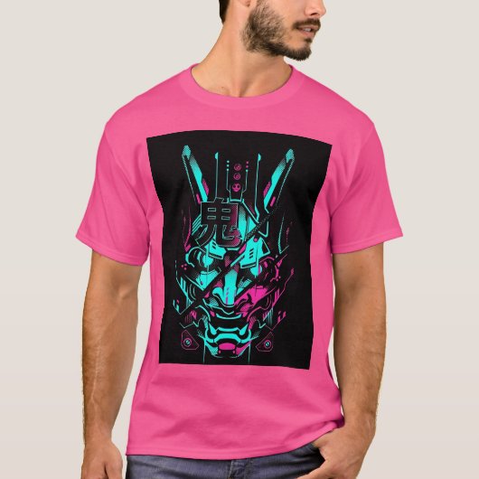 オーニ日本のアート Tシャツ (正面)