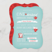 オーネダーランド誕生日招待状 招待状 (正面/裏面)