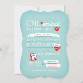 オーネダーランド誕生日招待状 招待状