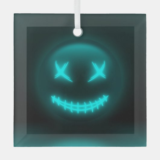 オーネメントエンヴェレブルーエモジ ガラスオーナメント (正面)