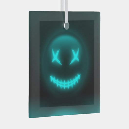 オーネメントエンヴェレブルーエモジ ガラスオーナメント (正面右)