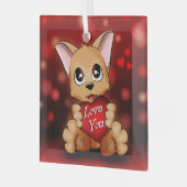 オーネメントエンヴェレレチオットアイメ ガラスオーナメント (正面左)