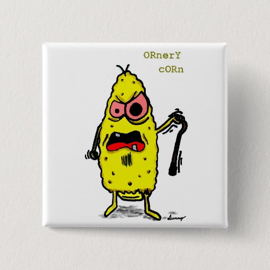 オーネリーコーンボタン 缶バッジ (正面)