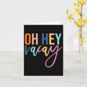 オーハイ バケーション サマー ヴァケーション お揃いの家族 メンズ カード (黄色い花)