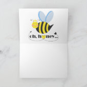 オーハニーヴァレンティーンズクイーンビーキャラクターwith tiara サンキューカード (内部)