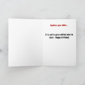 オーハニー同性愛者ハッピーバースデー カード (内部)