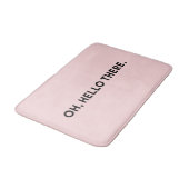 オーハローザースタイポグラフィ | ライトピンクのバスマット バスマット (アングル)