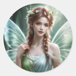 オーバかわいらしンフェル春フェアリーファンタジードリーミー ラウンドシール