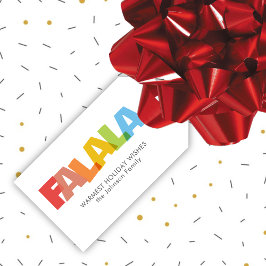 オーバカラフルーリングFA LA LAクリスマスウィッシュ ギフトタグ