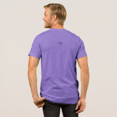 オーバサイズ「E」パープルTシャツ トライブレンドＴシャツ (フル背面)