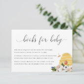 オーバビーイエロービーフローラブックベビーカード サンキューカード (スタンド正面)